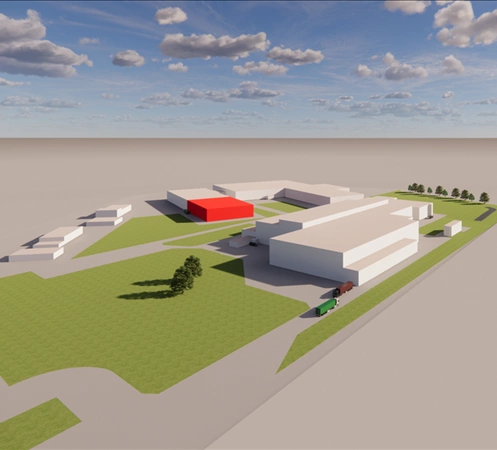 RENDERING INVESTIMENTO HUB AEROSPAZIALE