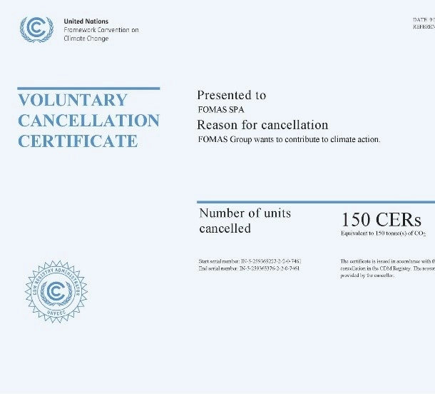 Voluntary Cancellation Certificate
