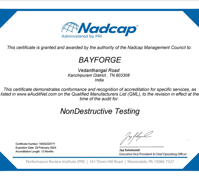 nadcap bayforge certification