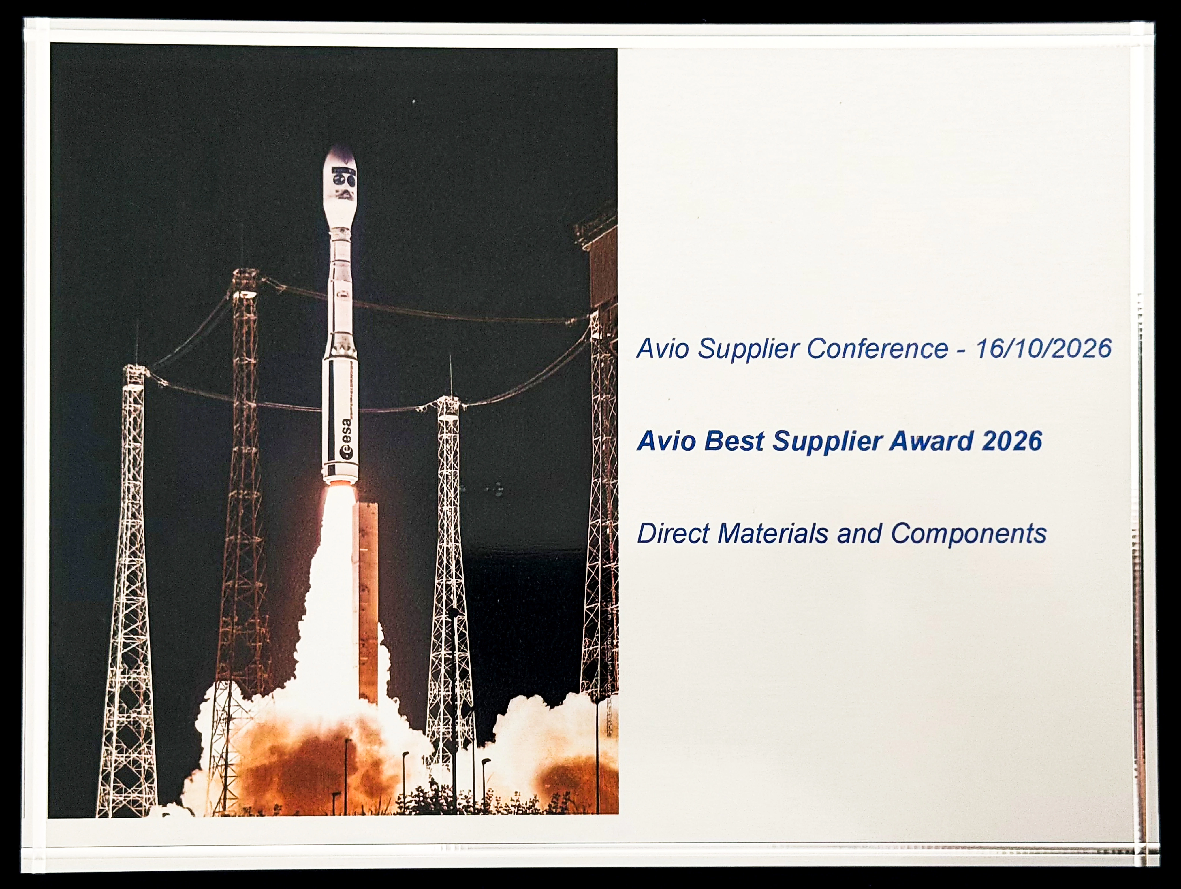 FOMAS Group receives the AVIO Best Supplier Award 2026!