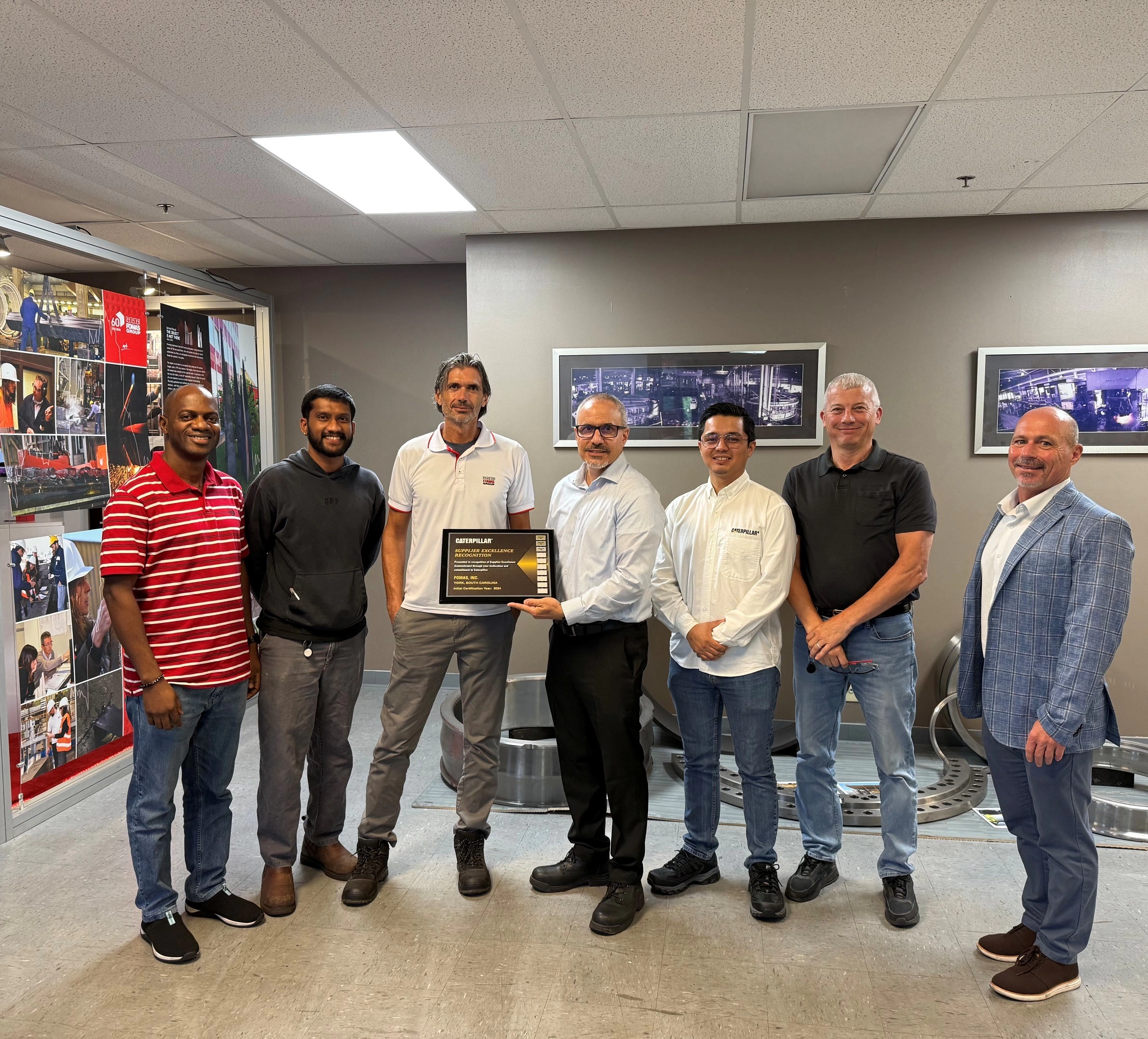 FOMAS Group Earns Caterpillar Supplier Excellence Recognition